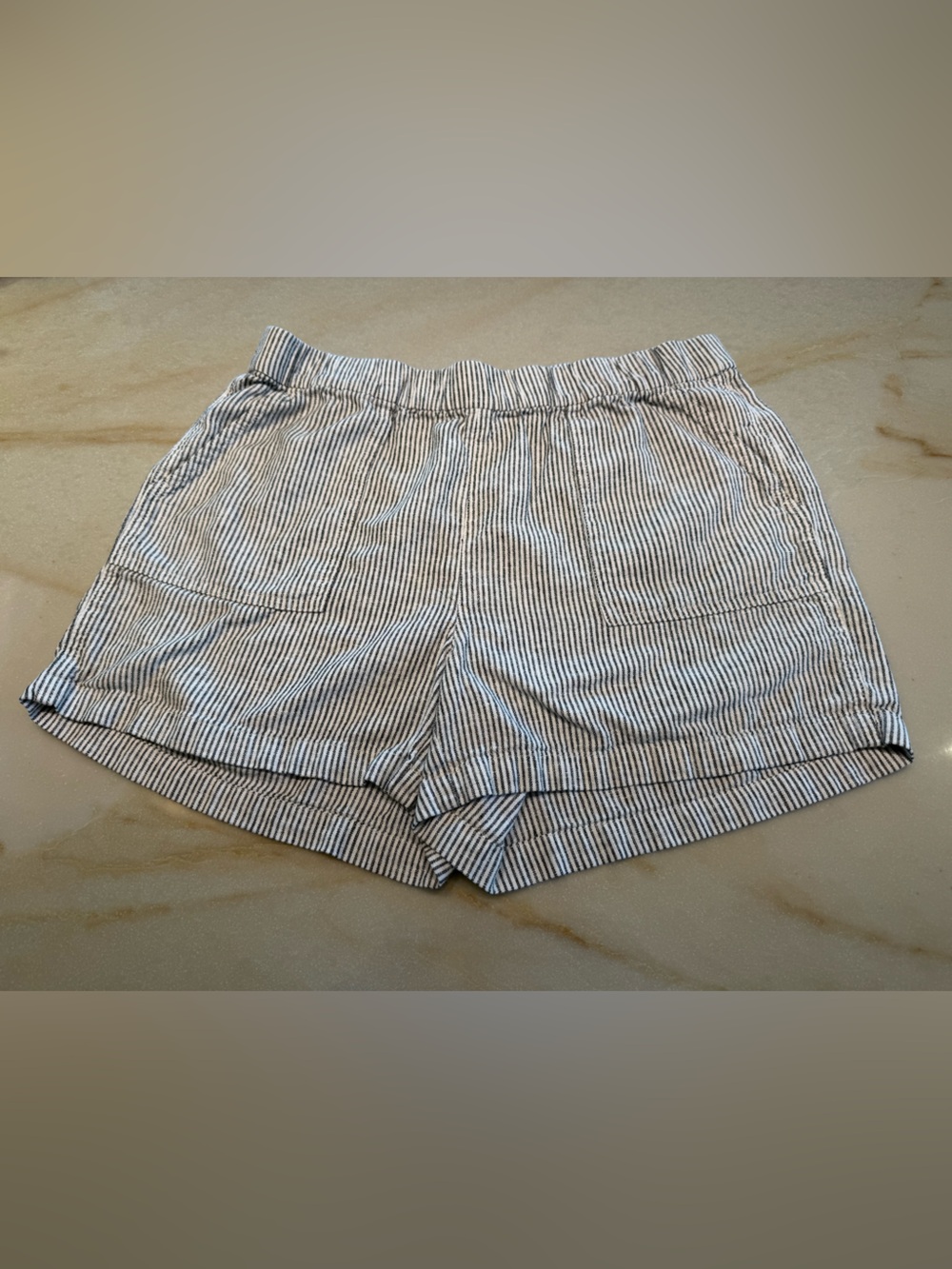 J. Crew Striped Women's Shorts — White and Navy
